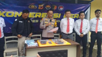 Polres Pangandaran Gelar Konferensi Pers Ungkap Kasus Peredaran Obat Keras Terbatas, Tiga Tersangka Diamankan