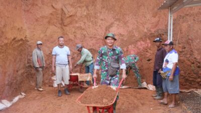 Kebutuhan Sarana Air Bersih TMMD Ke-123 Kodim 0625 Membangun Sumur Bor