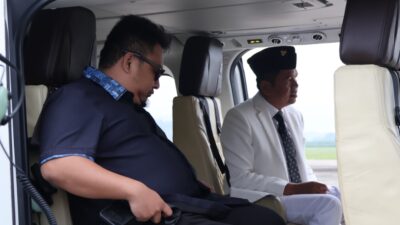 Bersama Gubernur, Bupati Subang Kang Rey Bertolak Ke Magelang Hadiri Retret dengan Helikopter