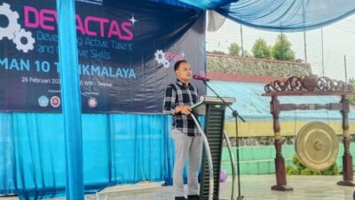 Anggota Komisi IV DPRD Kota Tasikmalaya Habib Qasim Nurwahab Hadiri Panen Karya P5 SMA Negeri 10