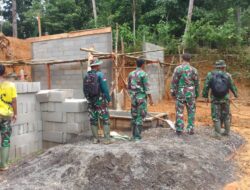 Semangat TNI dalam TMMD ke-123 Kodim 0625 Pangandaran: Gotong Royong Bangun Rumah Rutilahu