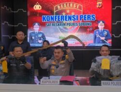 Sat Reskrim Polres Subang Ungkap Kasus Penganiayaan Korban Meninggal Dunia