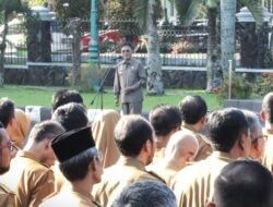 Bupati Ciamis Herdiat Pimpin Apel Perdana Pasca Idul Fitri Sampaikan Ini