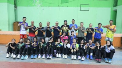 Atlet Voli Ikut di BK Provinsi Jabar, Saat Latihan Dapatkan Motivasi dari Wakil Wali Kota Tasikmalaya