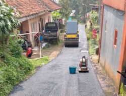 Pemdes Cicadas Sagalaherang Realisasikan DD Tahap Satu Tahun 2025, Untuk Hotmix Jalan Lingkungan