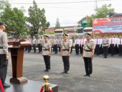 Pimpin Upacara Sertijab, Kapolres Ciamis AKBP Akmal:Berharap Pejabat baru Segera Beradaptasi dan Lanjutkan Program-program Positif yang Telah Berjalan