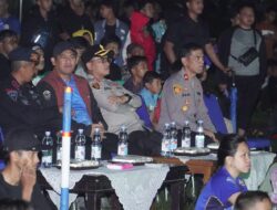 Kapolres Bersama Wakil Wali Kota Banjar Kembali Gelar Nobar Persib Bandung Melawan Barito Putra