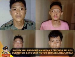 Terduga 5 Pelaku Curanmor, Diamankan Polsek Malangbong Polres Garut