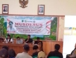 Pemerintah Desa Sumur Barang Gelar Musdesus Pembentukan Koperasi Merah Putih
