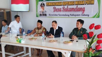 Pemdes Sukamelang Kasomalang Gelar Musdesus Pembentukan Koperasi Desa Merah Putih,Berjalan Kondusif