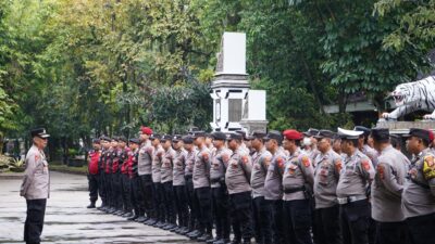 Polres Purwakarta Lakukan Pengamanan Aksi Ojol Secara Humanis