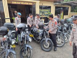 Dukung Kebijakan Kapolda Jabar, Polres Purwakarta Cek Kendaraan Dinas Polsek