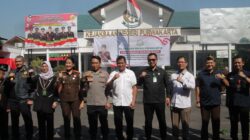Wakapolres Hadiri Pemusnahan Barang Bukti di Kejaksaan Negeri Purwakarta