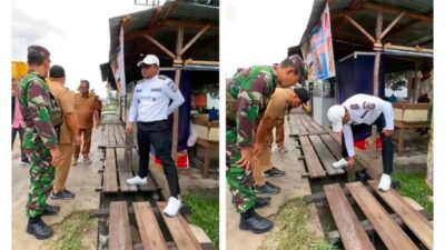Bupati Pelalawan Kunker Tinjau Langsung Kondisi Banjir yang Menggenangi Ruas Jalan Lintas Timur