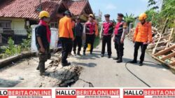 Sat Samapta Polres Purwakarta Tinjau Lokasi Bencana Alam Pergerakan Tanah