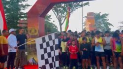 Sambut HUT Bhayangkara Ke-79, Bupati Pelalawan H. Zukri Pimpin Fun Run Road to Riau Bhayangkara 7,9 Km