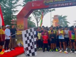 Sambut HUT Bhayangkara Ke-79, Bupati Pelalawan H. Zukri Pimpin Fun Run Road to Riau Bhayangkara 7,9 Km