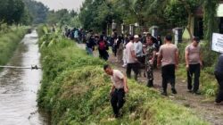 Polsek Mangkubumi Bersama Mahasiswa Tehnik Sipil Unper dan Masyarakat Gelar Gotong Royong Bersihkan Sungai Cikunten 2