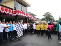Meriah! HUT Bhayangkara Ke-79, Polres Tasik Kota Gelar Olahraga Bersama Lintas Sektor