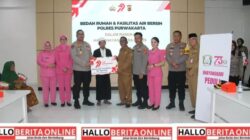 HUT Bhayangkara Ke-79, Polres Purwakarta Rehab 3 Rutilahu dan Bangun 2 Sarana Air Bersih