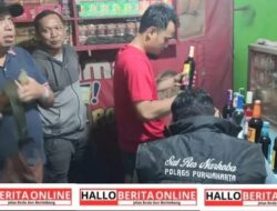 Polres Purwakarta Kembali Lakukan Operasi Miras, Ratusan Botol Miras Oplosan Disita