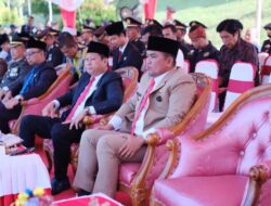 Bupati Pelalawan H. Zukri Hadiri Upacara Peringatan Hari Bhayangkara Ke-79