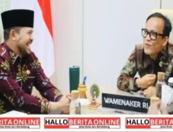 Bahas Kesejahteraan Pekerja, Wakil Bupati Purwakarta Bertemu Wakil Menteri Ketenagakerjaan RI