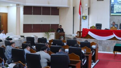 Wakil Bupati Subang Sampaikan Pendapat Akhir Bupati Dalam Rapat Paripurna DPRD