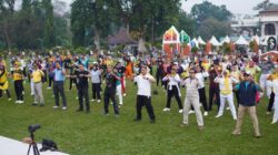 Senam Bersama Roadshow KPK, Wabup Subang Kang Akur Tekankan: Kejujuran Harus Tertanam