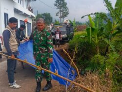Dandim 0610/Sumedang Tinjau Lokasi Jalan Penghubung Tanjungsari-Cijambu yang Terancam Putus, Pastikan Langkah Tanggap Darurat