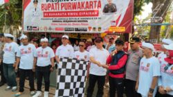 Wakili Kapolres Purwakarta, Kompol Marsono Hadiri Karnaval Kesejahteraan Bersama Bupati