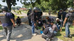 Polres Subang Amankan 43 Terduga Provokator Saat Aksi Unras di Sekitar DPRD Subang