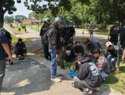 Polres Subang Amankan 43 Terduga Provokator Saat Aksi Unras di Sekitar DPRD Subang