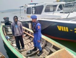 Sampaikan Himbauan Larangan Judi Online, Sat Polairud Polres Purwakarta Rutin Lakukan Patroli Perairan