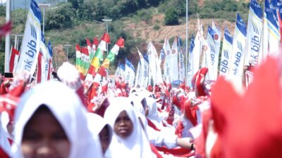 Seribu Penari Umbul Meriahkan Peresmian Jalan Lingkar Utara Jatigede, yang Berubah Nama Jalan Prabu Guru Adji Putih