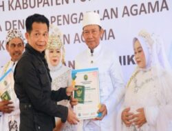 Resmi Kantongi Buku Nikah Mewarnai Senyum Bahagia 56 Pasangan Di Kiarapedes