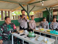 Sinergitas TNI-Polri Terjalin Erat, Polsek Jalan Cagak Kunjungi Koramil 0513/Jalan Cagak, Peringati HUT TNI ke-80