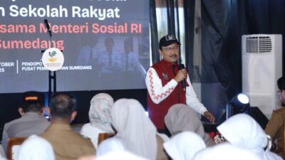 Mensos Kunker ke Sekolah Rakyat Sumedang, Gus Ipul: Berikan Motivasi Kepada Siswa Agar Semangat Menuntut Ilmu Sampai Raih Cita-cita