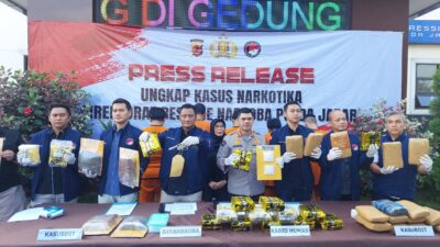 Polda Jabar Amankan 17 Kilogram Sabu dan Ganja dari ‘Segitiga Emas’