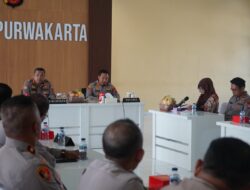 Kapolres Purwakarta Sambut Tim STIK Lemdiklat Polri Laksanakan Penelitian dan Supervisi