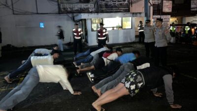 Cegah Aksi Kenakalan Remaja, Polres Tasik Kota Amankan Belasan Pemuda Saat Patroli Malam