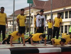 Polres Purwakarta Gelar Penilaian Pembinaan Jasmani Berkala Semester II, Ini Tujuannya