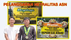 Diduga Langgar Netralitas, Camat dan BKPSDM Subang Ucapkan Selamat Ulang Tahun kepada Partai Politik