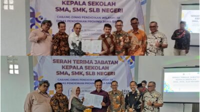 KCD Wilayah XII Laksanakan Sertijab Kepala Sekolah, Kepala Zhairy Andhryanto: Berharap Rotasi Dapat Menjadi Semangat Baru