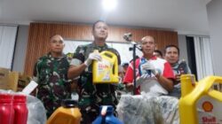 Ribuan Oli Palsu di Kecamatan Pacet Diamankan Kodim 0708/Cianjur