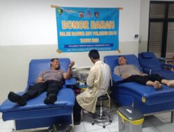 Jelang HUT Polairud Ke-75, Polres Purwakarta Gelar Donor Darah