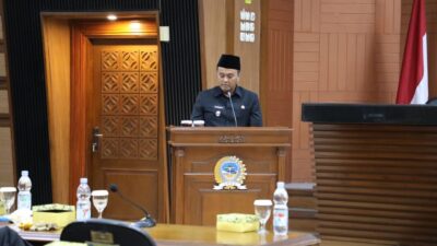 Wakil Wali Kota Tasik Bersama Sekda Hadiri Rapat Paripurna Penetapan Propemperda Kota Tasik Tahun 2026