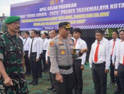 Kapolres Tasik Kota Pimpin Apel Gelar Pasukan Operasi Zebra Lodaya 2025, Dalam Rangka Tingkatkan Kamseltibcarlantas