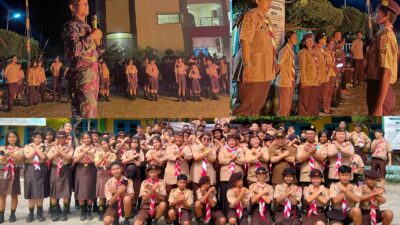 204 Siswa Xaverius Emmanuel Tanjung Enim Antusias Bahagia, Ikuti Pelantikan dan Perkemahan Persera