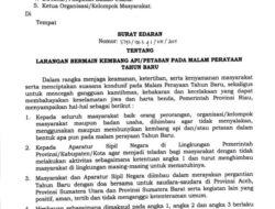 Perayaan Malam Tahun Baru 2026, Pemerintah Provinsi Riau Keluarkan Surat Edaran Larangan Bermain Kembang Api-Petasan